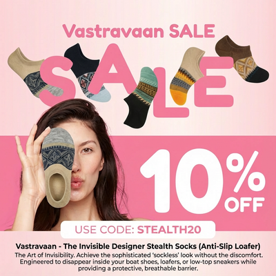 The Invisible Designer Stealth Socks (Anti-Slip Loafer)