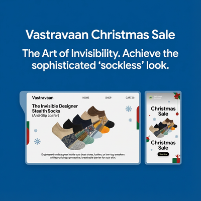 The Invisible Designer Stealth Socks (Anti-Slip Loafer)