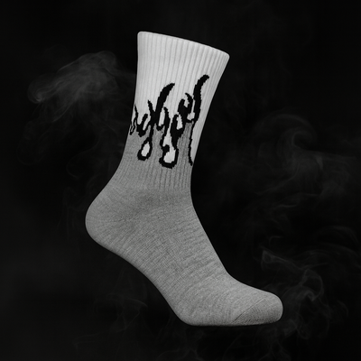 Inferno Blaze Crew Socks | Streetwear Flame Design