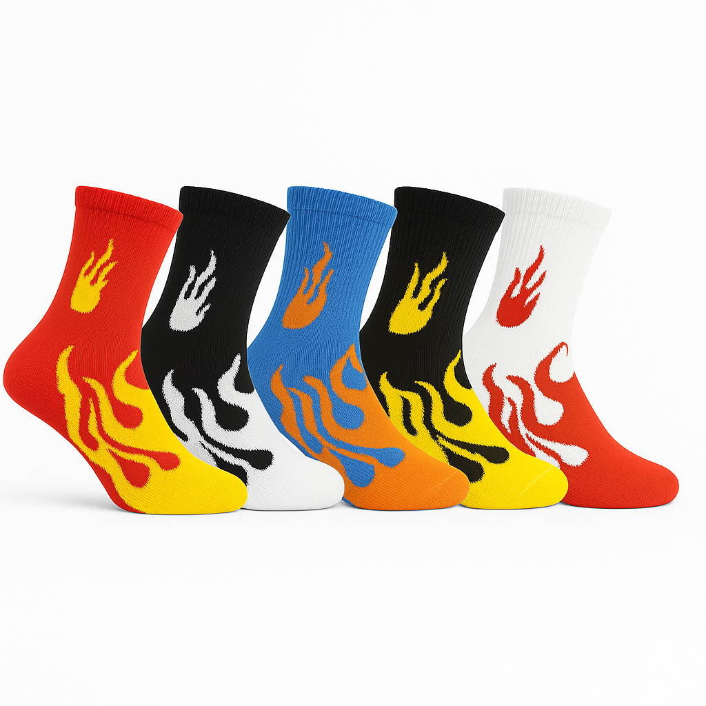 Ultimate Flame Socks Collection – 5 Stylish Pairs