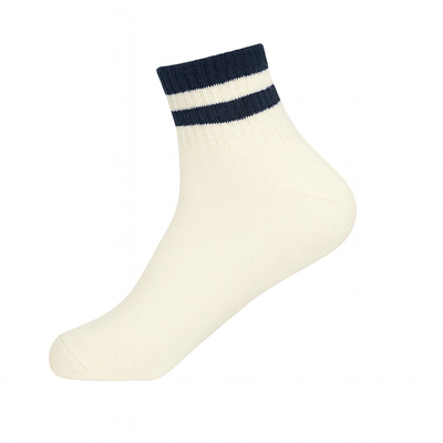 ComfortStripe™ 6-Pack Ankle Socks – Ultra-Soft, Breathable, Retro Athletic Look