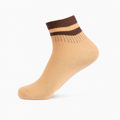 ComfortStripe™ 6-Pack Ankle Socks – Ultra-Soft, Breathable, Retro Athletic Look